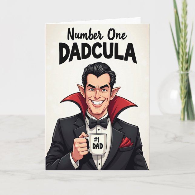 Dapper Fathers Day Portrait Card (Front)