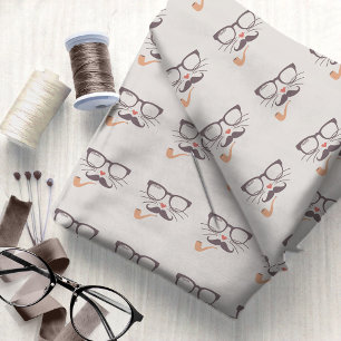 Dapper Feline Intellectual #2 ID1073 Fabric