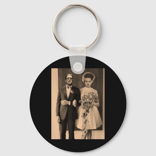 Dapper Frankenstein Wedding Day - Monster Hallowee Keychain (Front)