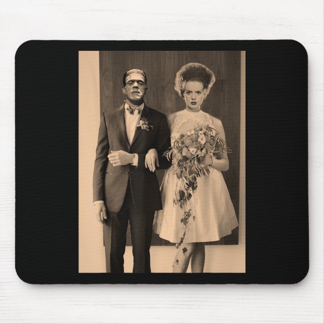 Dapper Frankenstein Wedding Day - Monster Hallowee Mouse Pad (Front)