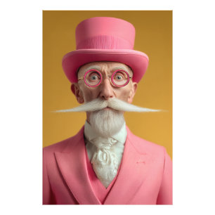 Dapper Gentleman in Pink Photo Print