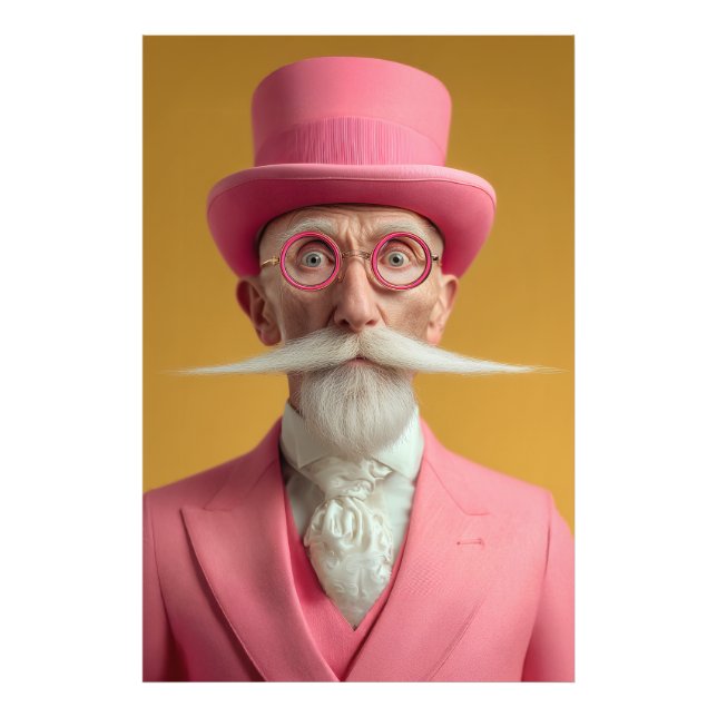 Dapper Gentleman in Pink Photo Print (Front)
