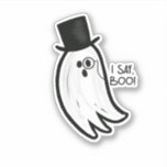 Dapper Ghost in a Top Hat Sticker