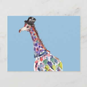 Dapper Giraffe Postcard