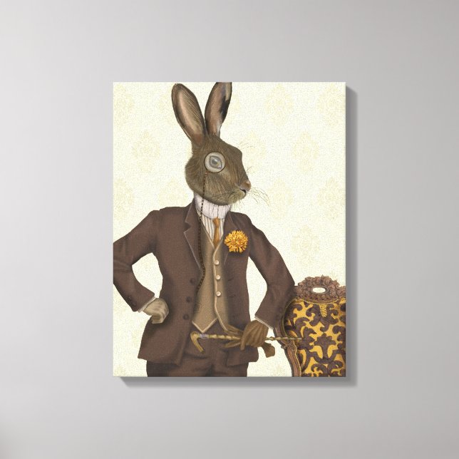 Dapper Hare Canvas Print (Front)