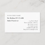[ Thumbnail: Dapper, Healthcare Specialist Business Card ]
