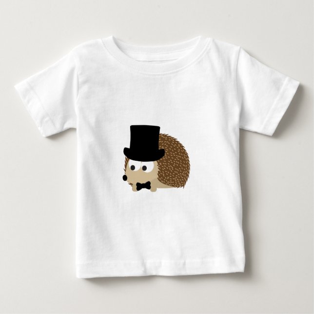 Dapper Hedgehog Baby T-Shirt (Front)