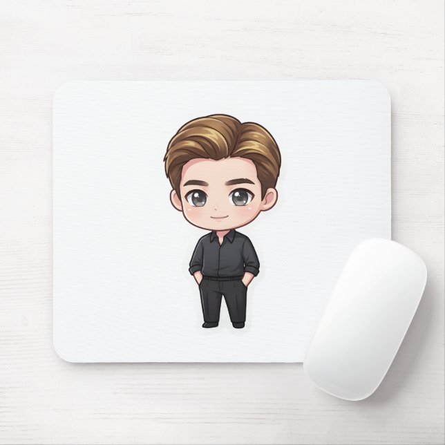 Dapper Korean Drama Male Lead Mouse Pad (With Mouse)