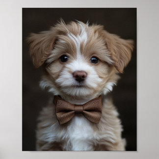 Dapper looking pup poster