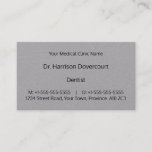 [ Thumbnail: Dapper Medical Professional Business Card ]