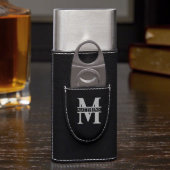 Dapper Monogram Travel Case & Cigar Accessories (Front)