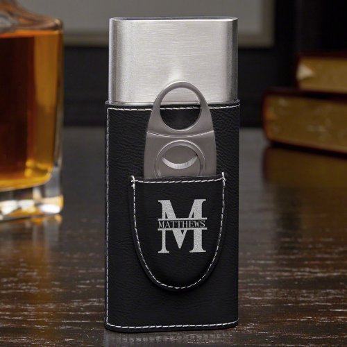 Dapper Monogram Travel Case  Cigar Accessories