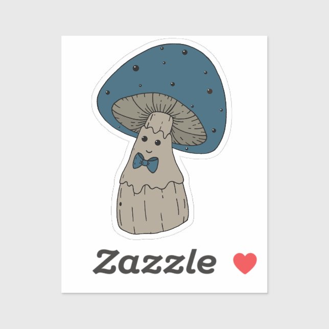 Dapper Mushroom Man laptop  Sticker (Sheet)