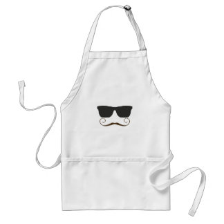 Dapper Mustache Adult Apron
