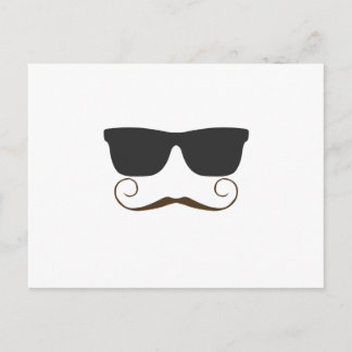 Dapper Mustache Postcard