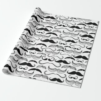 Dapper Mustaches Wrapping Paper