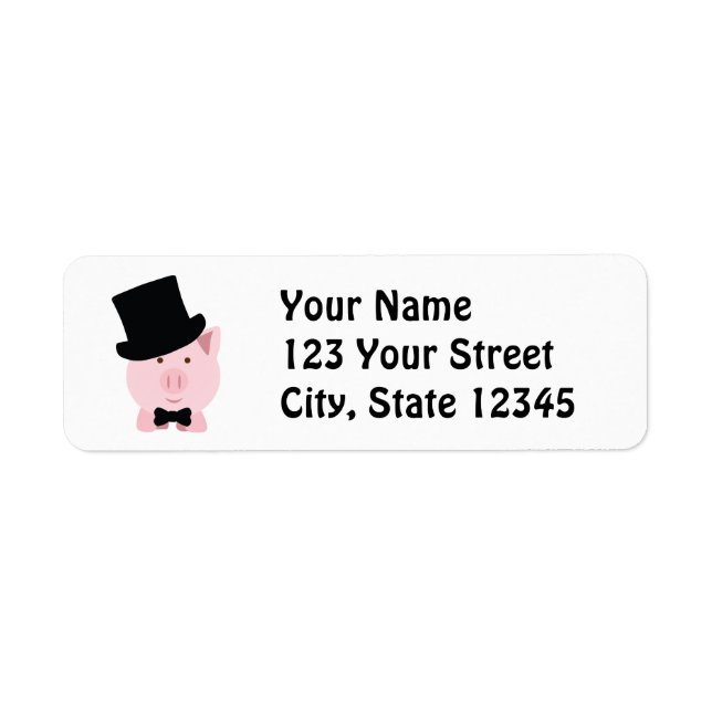 Dapper Pig Label (Front)