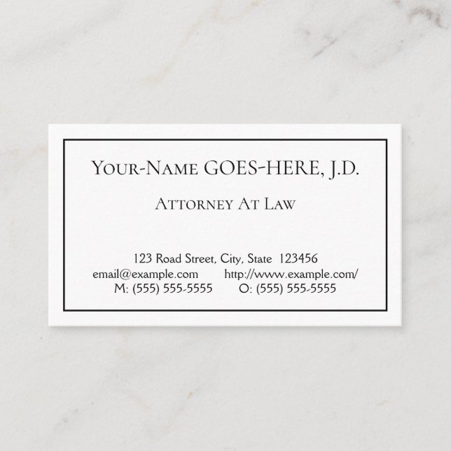 Dapper, Professional Business Card (Front)