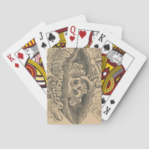 Dapper Skeleton (Calavera Catrina) (Elegant Skull) Poker Cards