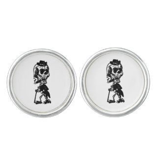 Dapper Skeleton Cufflinks