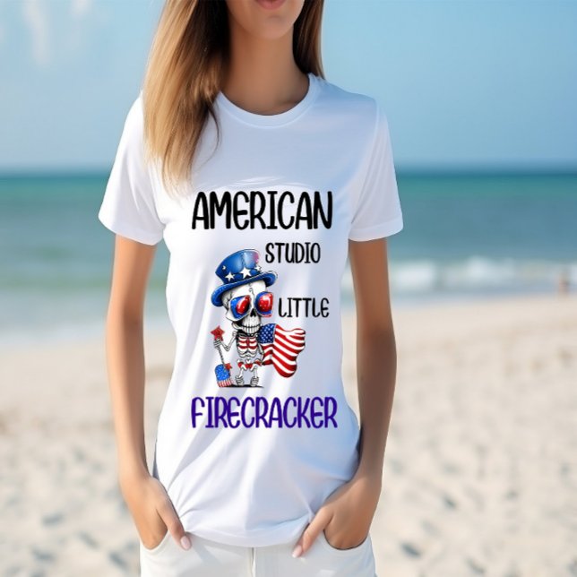 Dapper Skeleton Salutes America T-Shirt (Creator Uploaded)