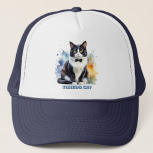 Dapper Tuxedo Cat Trucker Hat