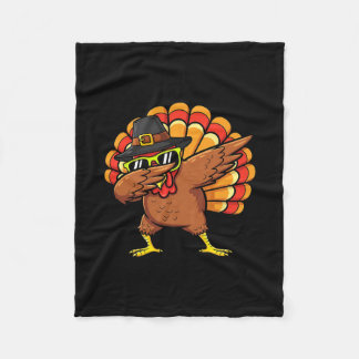 Dapping Turkey Funny Thanksgiving Dinner Turkey Gi Fleece Blanket