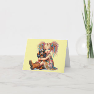 Dapple Dachshund Any Occasion Card