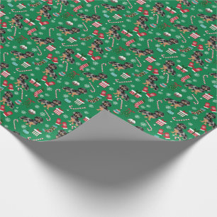 Dapple Dachshund dog christmas pet Wrapping Paper