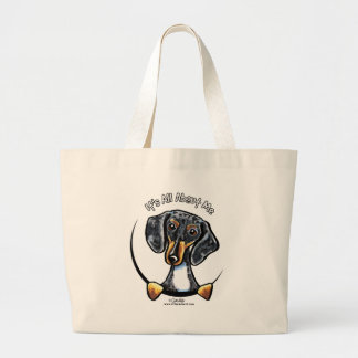 Dapple Dachshund Its All About Me Large Tote Bag