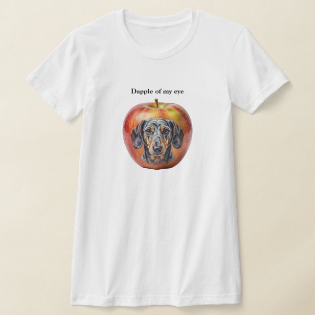 Dapple Dachshund  T-Shirt (Laydown)