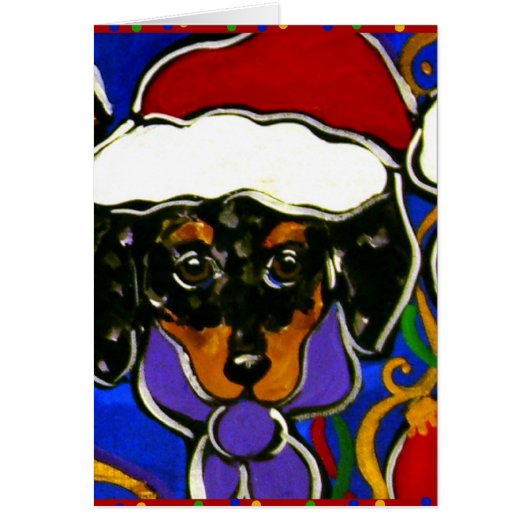 Dapple Doxie Christmas Cards (Front)