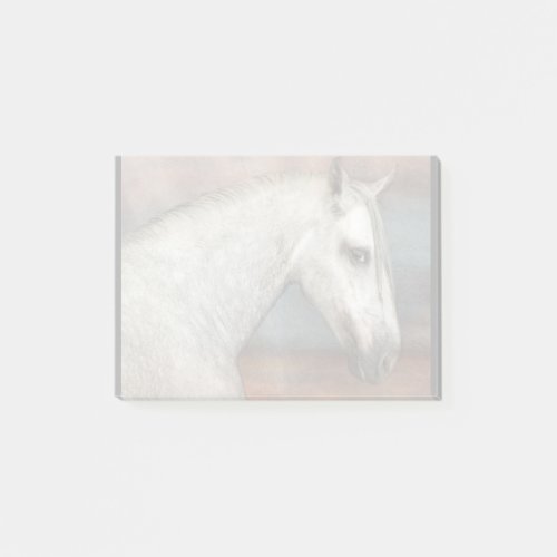Dapple Gray Andalusian Horse Portrait Post_it Notes