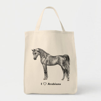 Dapple Gray Egyptian Arabian Horse Tote Bag