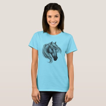 Dapple Grey Horse Head T-Shirt