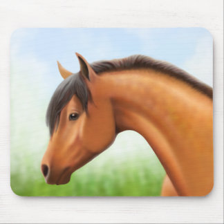 Dappled Bay Arabian Horse Mouse Pad