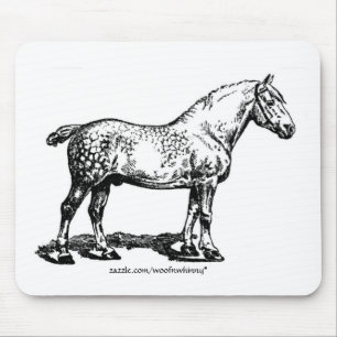 Dappled Draft Horse Mouse Pad