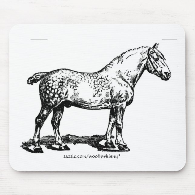 Dappled Draft Horse Mouse Pad (Front)
