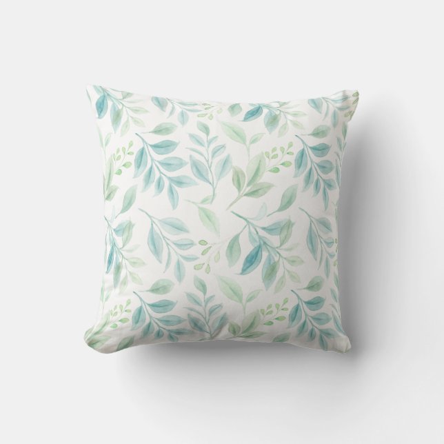 Dappled Floral Sunshine Throw Pillow (Front)