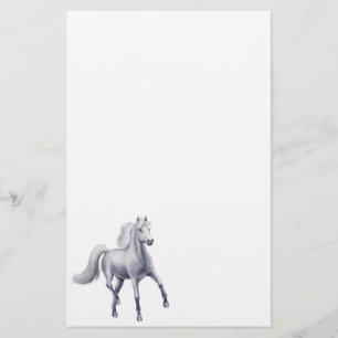 Dappled Gray Arabian Horse Stationery