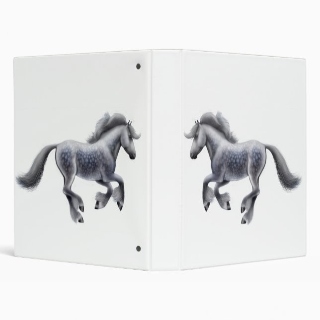 Dappled Gray Horse Avery Binder (Background)
