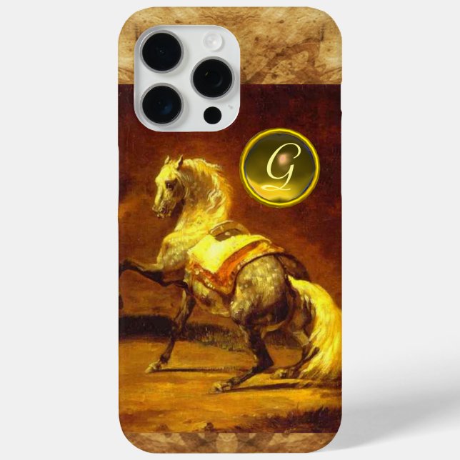 DAPPLED GREY HORSE MONOGRAM Case-Mate iPhone CASE (Back)