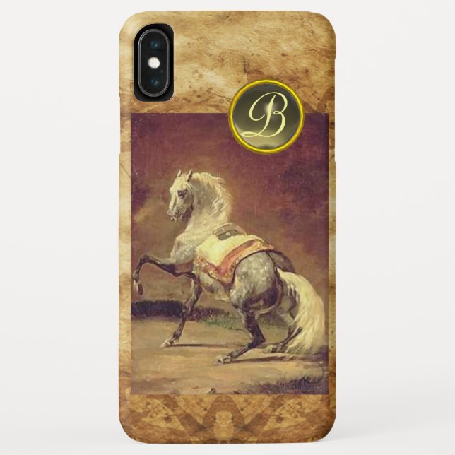 DAPPLED GREY HORSE MONOGRAM Case-Mate iPhone CASE (Back)