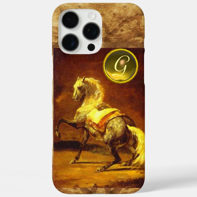 DAPPLED GREY HORSE MONOGRAM Case-Mate iPhone CASE (Back)