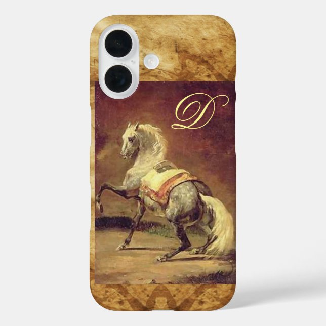 DAPPLED GREY HORSE MONOGRAM Case-Mate iPhone CASE (Back)
