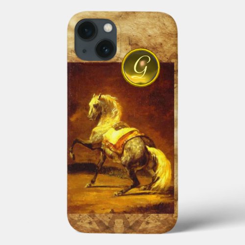 DAPPLED GREY HORSE MONOGRAM iPhone 13 CASE