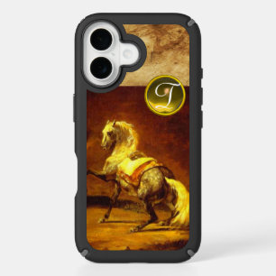 DAPPLED GREY HORSE Parchment Yellow Topaz Monogram iPhone 16 Case