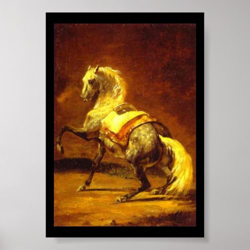 DAPPLED GREY HORSE POSTER