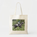 Dappled Grey Race Horse Small Tote Bag