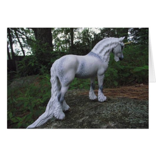 Dappled Grey Unicorn Cards (Front Horizontal)